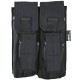 Double Rifle Mag Pouch (w/Pistol Mag Pouch) Black, The Alpha Mag with Pistol Mag – Double is a compact and versatile pouch designed to keep your rifle and pistol magazines organised and within easy reach
